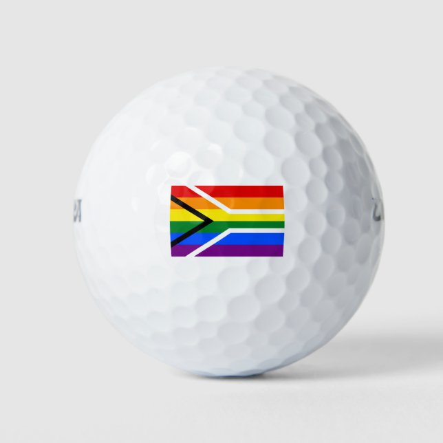 South African Gay Pride Golf Balls (Front)