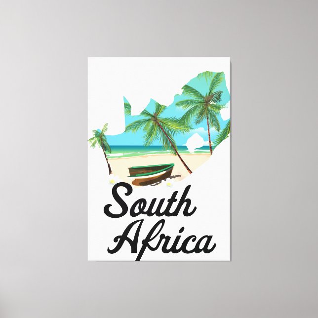 South African Map Canvas Print (Front)