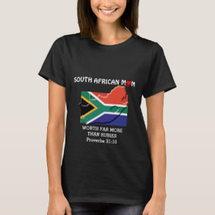 SOUTH AFRICAN MOM More Than Rubies PROV 31 Black T-Shirt