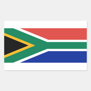 South African National Flag Rectangular Sticker