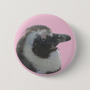 South African Penguin Customisable Button