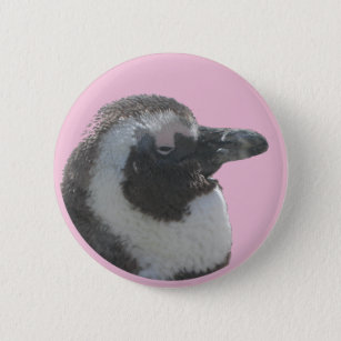 South African Penguin Customisable Button