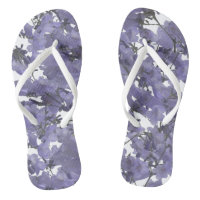 South African Purple Jacaranda Flowers Flip Flops