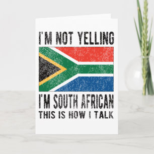 South African Roots South Africa Flag Heritage Card