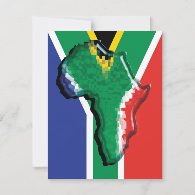 South African rugby invitations template (Front)
