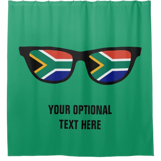 South African Shades custom shower curtain (Front)