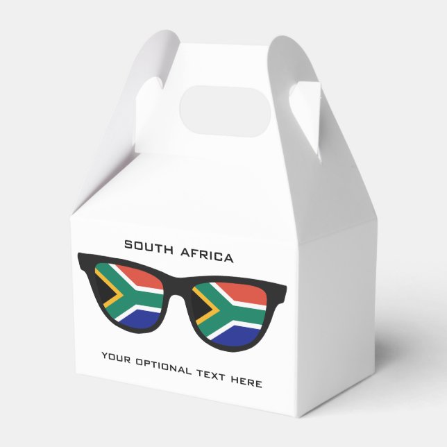 South African Shades custom text & colour favour b Favour Box (Front Side)