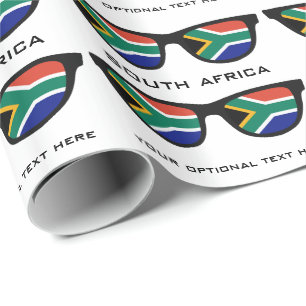 South African Shades custom text & colour gift wra Wrapping Paper