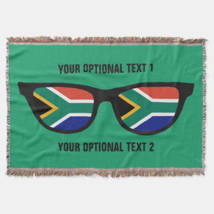 South African Shades custom throw blanket