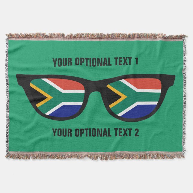 South African Shades custom throw blanket (Front)