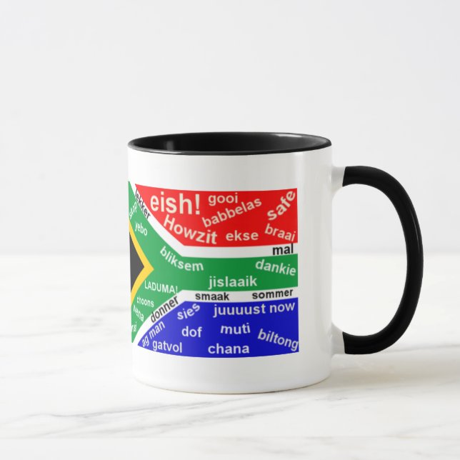 South African Slang Coffee Mug - Customisable (Right)