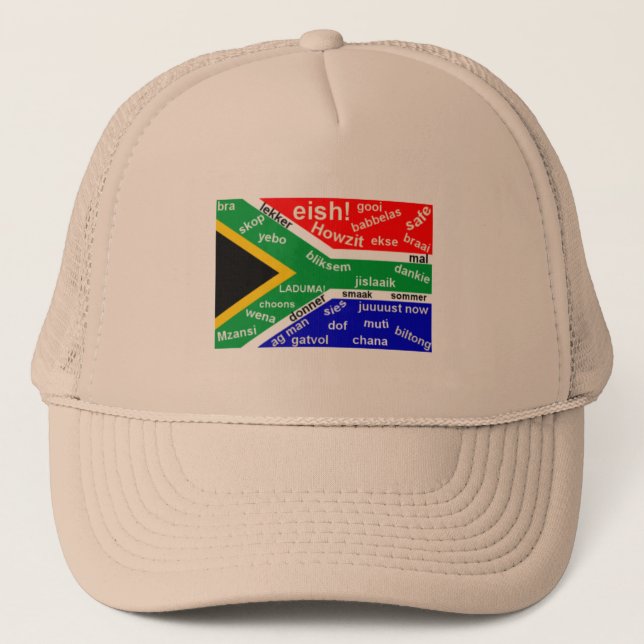 South African Slang Hat - Customisable (Front)