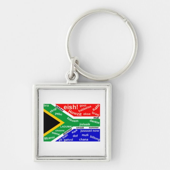 South African Slang Key Chain - Customisable (Front)