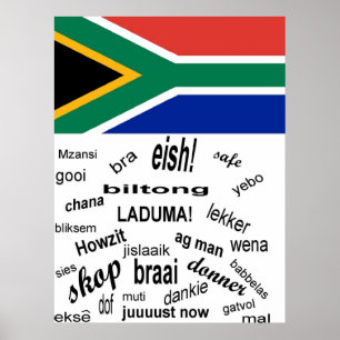 South African Slang Poster