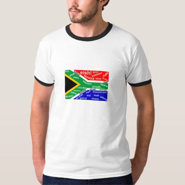 South African Slang T-Shirt - Customisable (Front)
