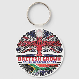 South African South Africa Uk United Kingdom Key Ring