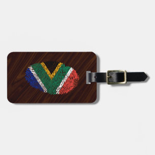 South African touch fingerprint flag Luggage Tag