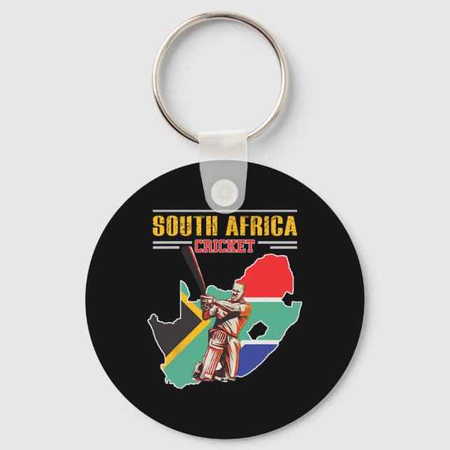 South African Tsman Shirt - South-africa Cricket C Key Ring (Front)