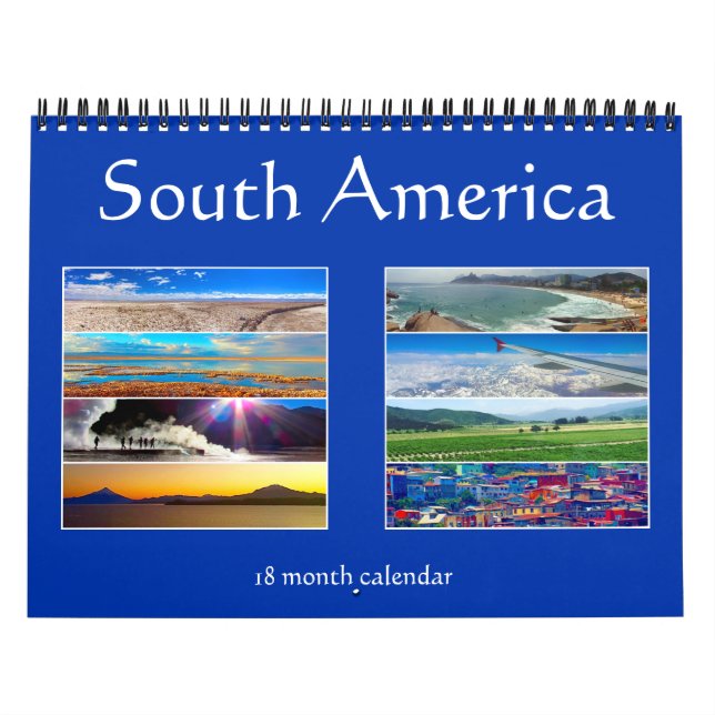 south america 18 months calendar (Cover)