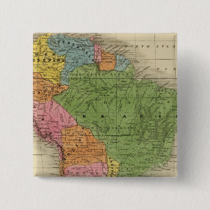 South America 30 15 Cm Square Badge