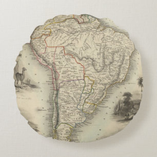 South America 35 Round Cushion