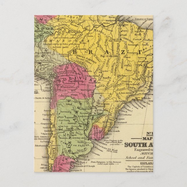 South America 8 Postcard (Front)