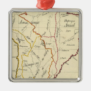 South America 9 Metal Tree Decoration