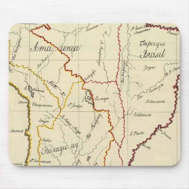 South America 9 Mouse Mat (Front)