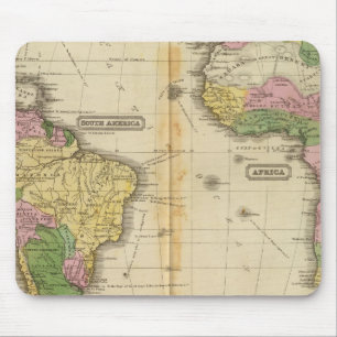 South America, Africa Mouse Mat
