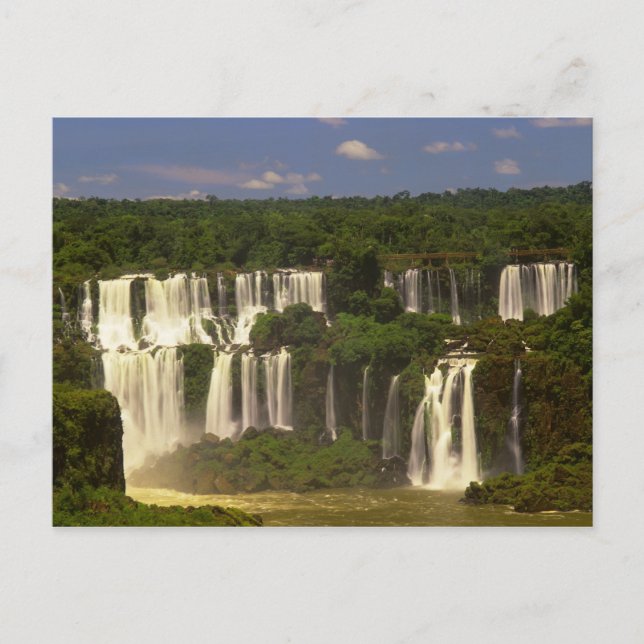 South America, Argentina, Brazil, Igwacu Falls, Postcard (Front)
