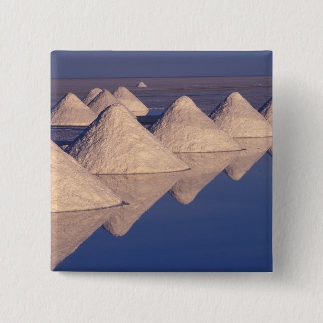 South America, Bolivia. Salar de Uyuni 15 Cm Square Badge (Front)