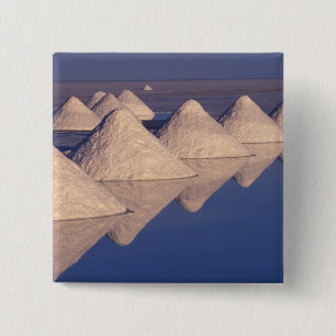 South America, Bolivia. Salar de Uyuni 15 Cm Square Badge