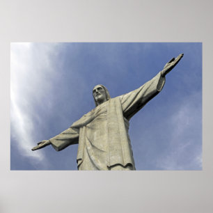South America, Brazil, Rio de Janeiro. Christ 2 Poster