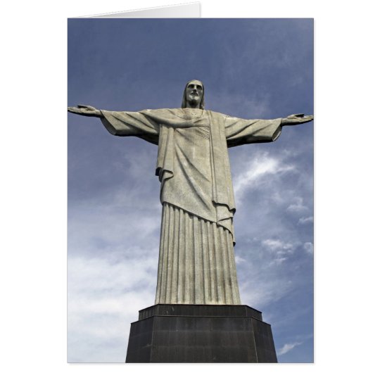 South America, Brazil, Rio de Janeiro. Christ Card
