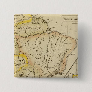 South America, British Isles 15 Cm Square Badge