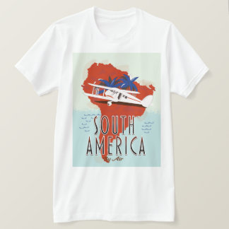 South America By Air travel poster T-Shirt