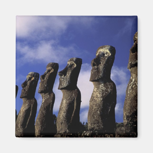 South America, Chile, Easter Island, Ahu Akiri. Magnet (Front)