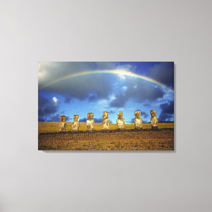 South America, Chile, Easter Island. The full Canvas Print