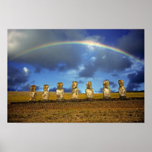 South America, Chile, Easter Island. The full Poster