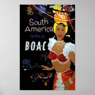 South America ~ Fly There Poster