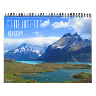south america landscapes 2025 (with locations) calendar