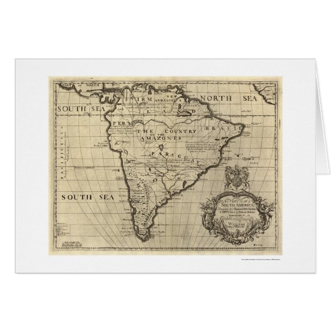 South America Map 1700 (Front Horizontal)