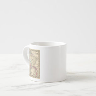 South America Map by Mitchell Espresso Cup