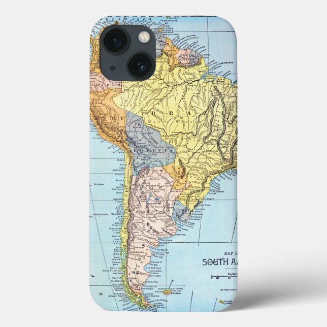 SOUTH AMERICA: MAP, c1890 Case-Mate iPhone Case (Back)