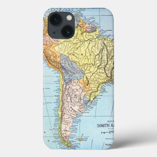 SOUTH AMERICA: MAP, c1890 Case-Mate iPhone Case (Back)
