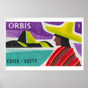 South America - Matchbox Print - Czech Wall Art - 