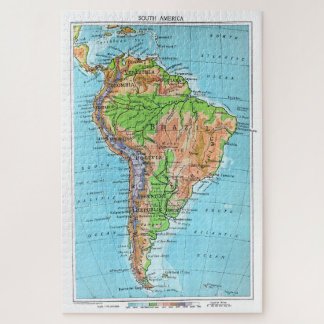 South America of Old, Vintage restored Map Jigsaw Puzzle