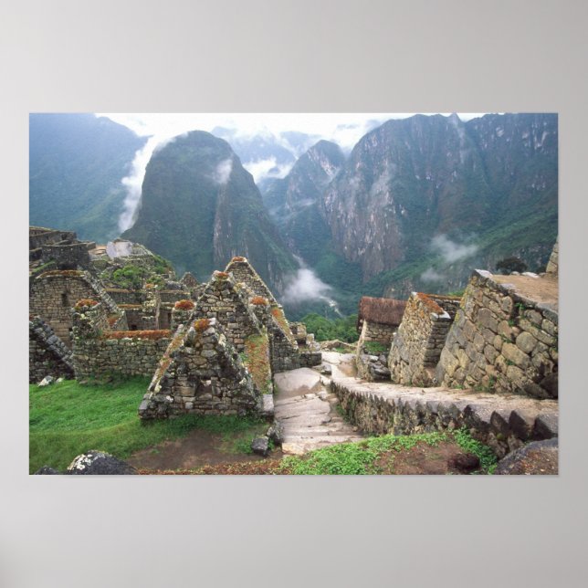 South America, Peru, Machu Picchu Poster (Front)