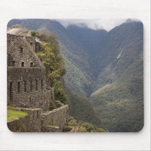 South America, Peru, Machu Picchu. Stone ruins Mouse Mat