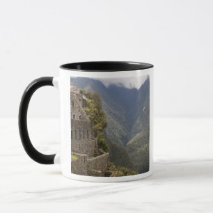 South America, Peru, Machu Picchu. Stone ruins Mug